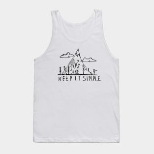 Hand Drawn Keep it Simple T-shirt Tank Top